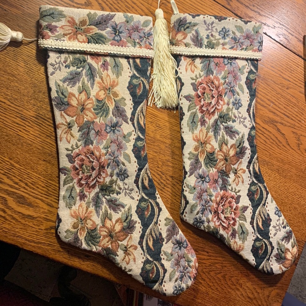 Cityside Decorative holiday hanging stockings (selling as a pair)